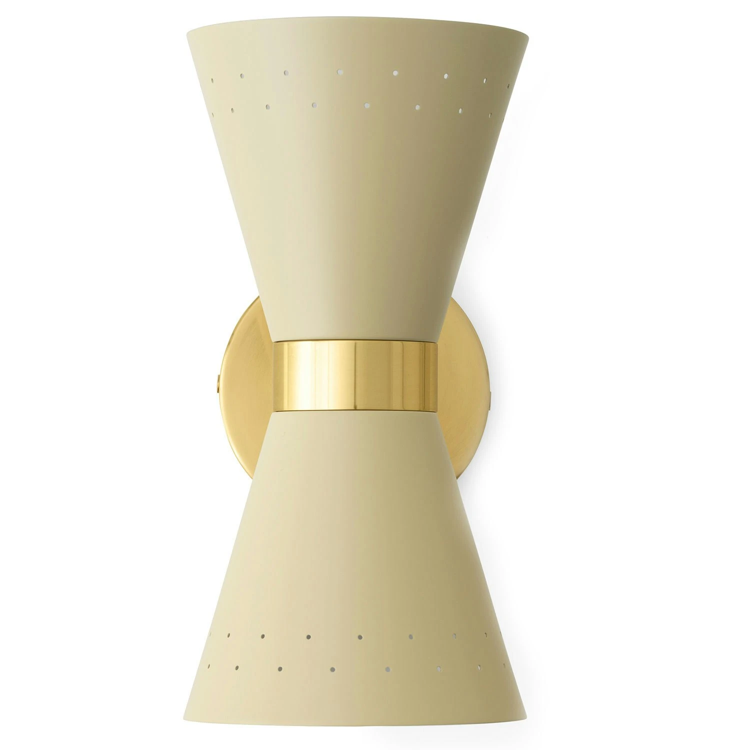 Menu Collector Wandleuchte, Creme/Poliertes Messing 4 Menu Collector Wandleuchte, Creme/Poliertes Messing – Bild 2