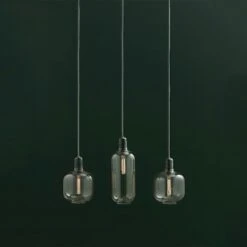 Normann Copenhagen Amp Hängelampe Groß, Smoke/Messing -Günstiges Leuchten Geschäft normann copenhagen amp deckenleuchte l smoke schwarz 3