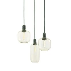 Normann Copenhagen Amp Hängelampe Klein, Smoked Grey/Messing -Günstiges Leuchten Geschäft normann copenhagen amp pendellampe s 3 1