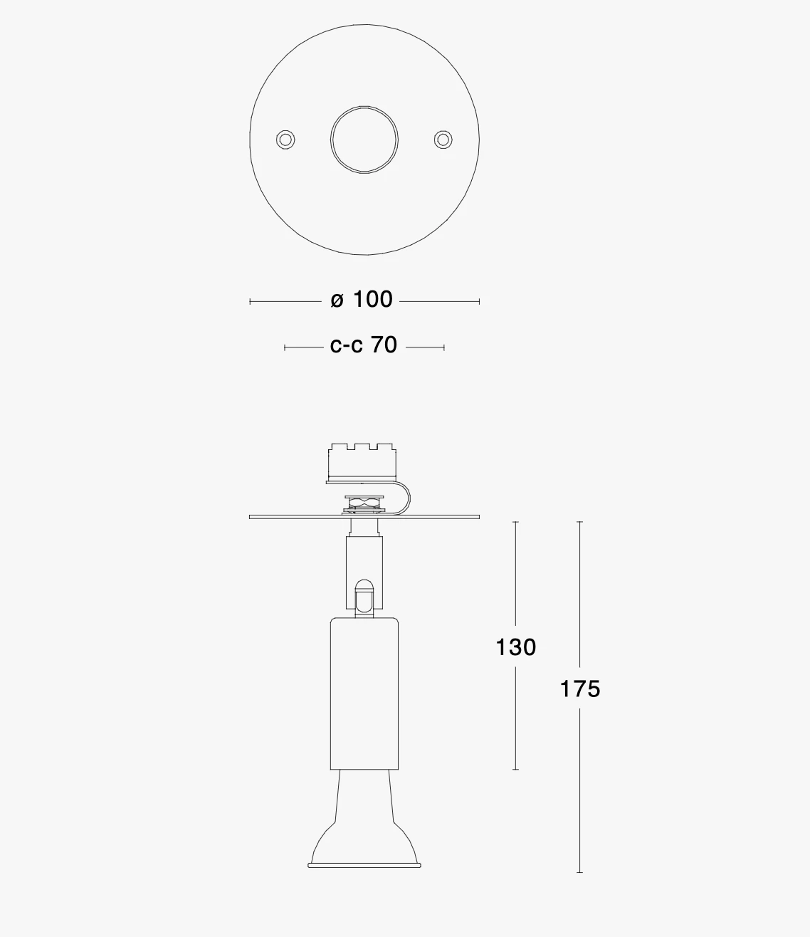 Star 1 Wandleuchte Mit Platte, In Rohem Messing 4 Star 1 Wandleuchte Mit Platte, In Rohem Messing – Bild 2