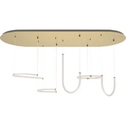 Unseen Quintuple Hängelampe, Messing