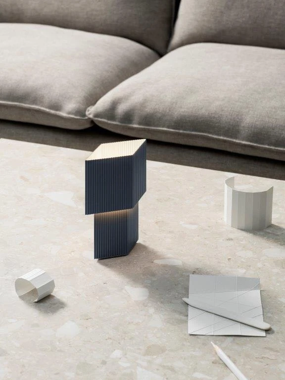 Pholc Romb Mini Tischlampe Tragbar, Stone Blue 4 Pholc Romb Mini Tischlampe Tragbar, Stone Blue – Bild 2