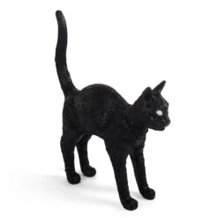 Seletti Jobby The Cat Lamp, Schwarz