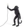 Seletti Monkey Lamp Outdoor Stehend, Schwarz
