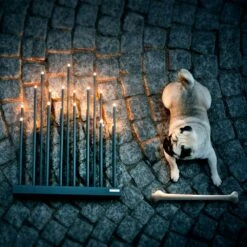 Elflugan Grande Candleholder, Light Grey -Günstiges Leuchten Geschäft smak design elflugan grande lamp antracit grey 3 3