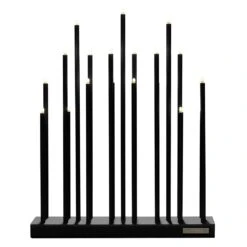 Elflugan Adventskerzenhalter, Schwarz