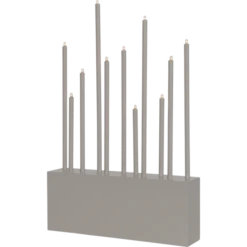 Star Trading Buzz Kerzenhalter 43 Cm, Elefantengrau