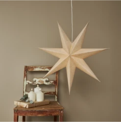 Star Trading Cotton Weihnachtsstern, Beige -Günstiges Leuchten Geschäft star trading cotton 4