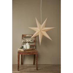 Star Trading Cotton Weihnachtsstern, Beige -Günstiges Leuchten Geschäft star trading cotton 5