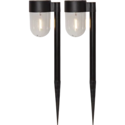 Star Trading Cupola Pollerleuchte Solarzelle, Schwarz