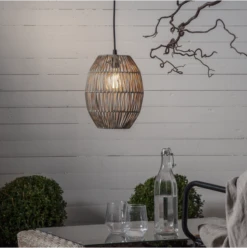 Star Trading Linde Hängelampenschirm, Grau/Beige, 30 Cm -Günstiges Leuchten Geschäft star trading linde hangelampenschirm grau beige 14