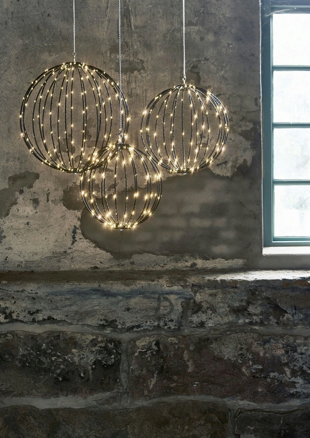 Star Trading Mounty Hängende Kugelleuchte, Schwarz/50 Cm 7 Star Trading Mounty Hängende Kugelleuchte, Schwarz/50 Cm – Bild 5