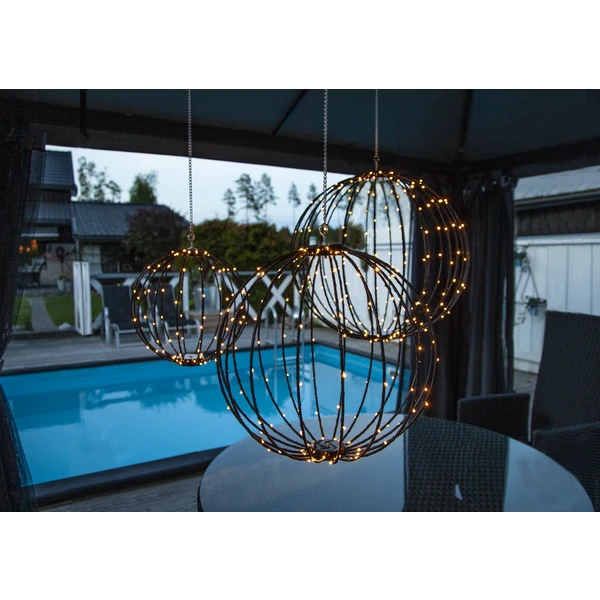 Star Trading Mounty Hängende Kugelleuchte, Schwarz/50 Cm 8 Star Trading Mounty Hängende Kugelleuchte, Schwarz/50 Cm – Bild 6