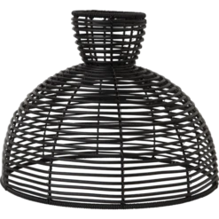 Star Trading Runde Lampenschirm Schwarz, 295 Mm