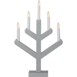 Star Trading Vinga 5 Kerzenhalter, Grau