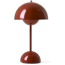 &Tradition Flowerpot VP9 Tischlampe Tragbar, Red Brown