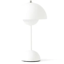 &Tradition Flowerpot VP9 Tischlampe Tragbar, Weiß