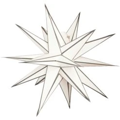 Watt & Veke Sputnik Christmas Star 60 Cm, White / Black
